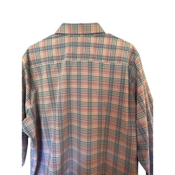 MIzzen+Main Men’s Standard Button Down Blue Pink Plaid Shirt Made In USA Size XL - Picture 8 of 14